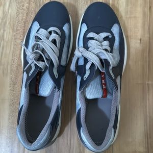 Blue and grey Prada sneakers Sz 10